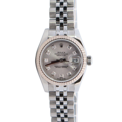 Rolex Datejust 26mm Silver Dial Watch Ref# 179174 - Happy Jewelers Fine Jewelry Lifetime Warranty