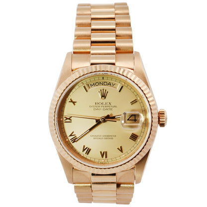 Rolex Day-Date 36mm MOP Dial Watch Ref# 18038 - Happy Jewelers Fine Jewelry Lifetime Warranty