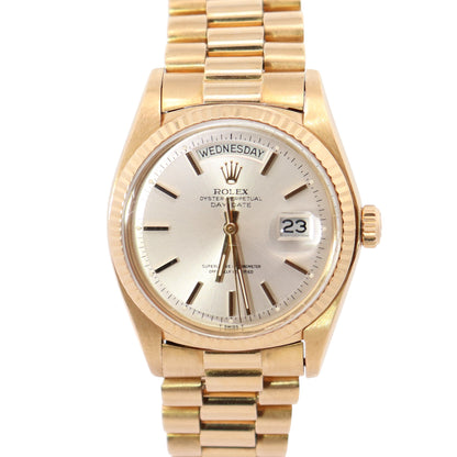 Rolex Day-Date 36mm Silver Dial Watch Ref# 1803 - Happy Jewelers Fine Jewelry Lifetime Warranty
