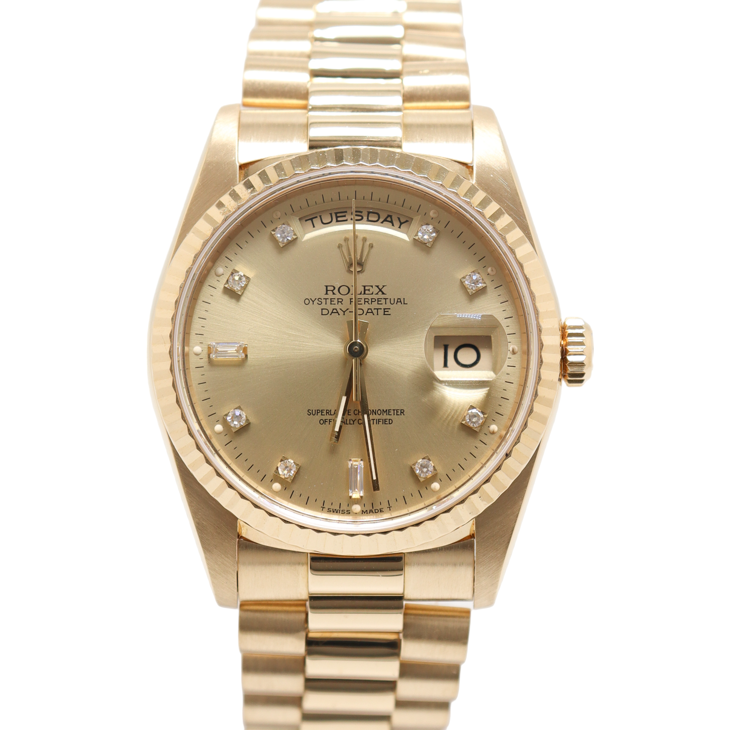 Rolex Day-Date 36mm Champagne Dial Watch Ref# 18238