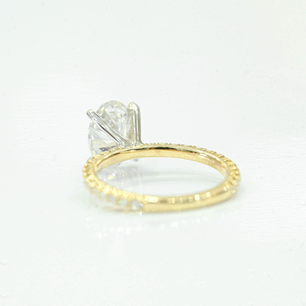 1.54 Carat Oval Lab Grown Diamond Engagement Ring - Happy Jewelers Fine Jewelry Lifetime Warranty