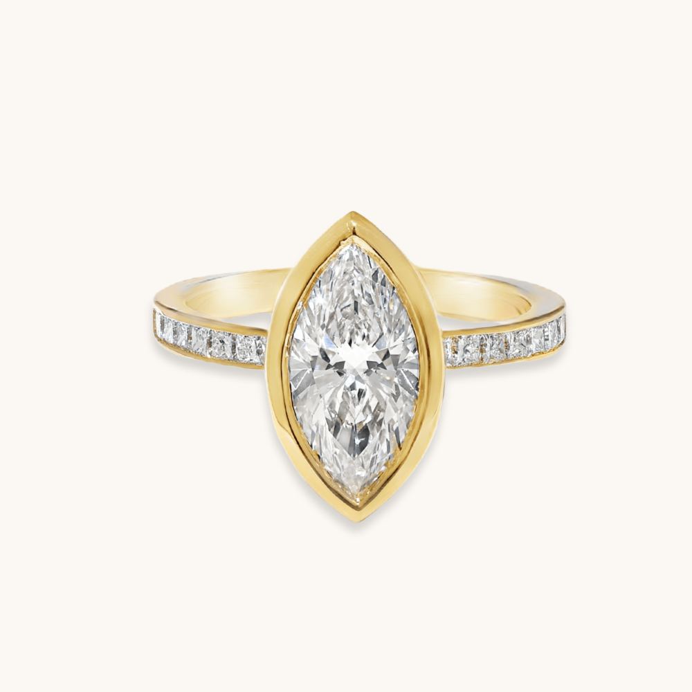 2.01 Marquise Lab Diamond Engagement Ring - Happy Jewelers Fine Jewelry Lifetime Warranty