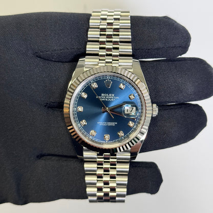 Rolex Datejust 41mm Blue Dial Watch Ref# 126334 - Happy Jewelers Fine Jewelry Lifetime Warranty