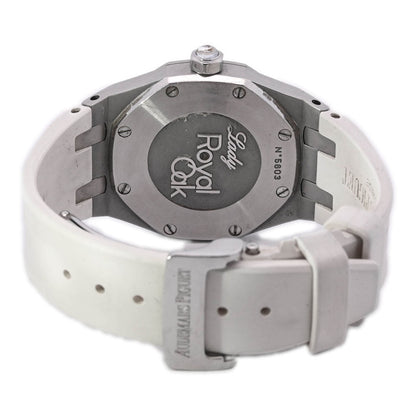 Audemars Piguet Ladies Royal Oak Stainless Steel 33mm Silver Stick Dial Watch Reference# 67621ST.ZZ.D012CR.02 - Happy Jewelers Fine Jewelry Lifetime Warranty