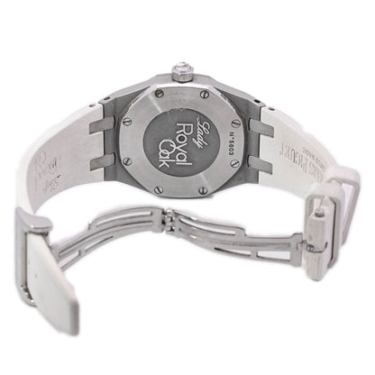 Audemars Piguet Ladies Royal Oak Stainless Steel 33mm Silver Stick Dial Watch Reference# 67621ST.ZZ.D012CR.02 - Happy Jewelers Fine Jewelry Lifetime Warranty