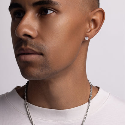 Men's Classic Lab Diamond Stud Earrings - Happy Jewelers Fine Jewelry Lifetime Warranty