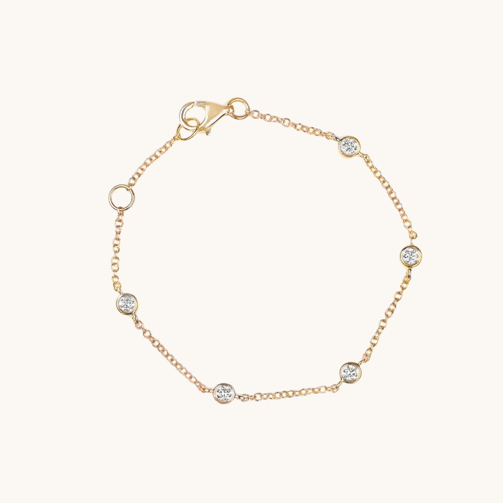 Kid's Diamond Bezel Bracelet - Happy Jewelers Fine Jewelry Lifetime Warranty