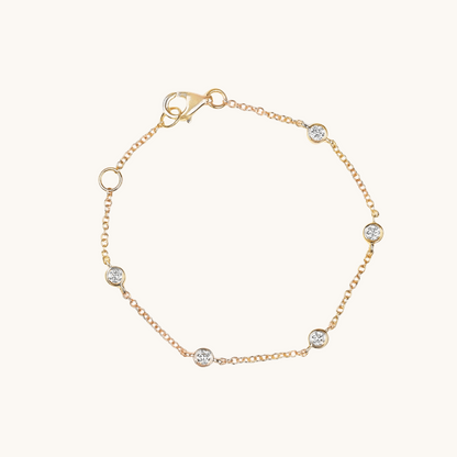 Kid's Diamond Bezel Bracelet - Happy Jewelers Fine Jewelry Lifetime Warranty