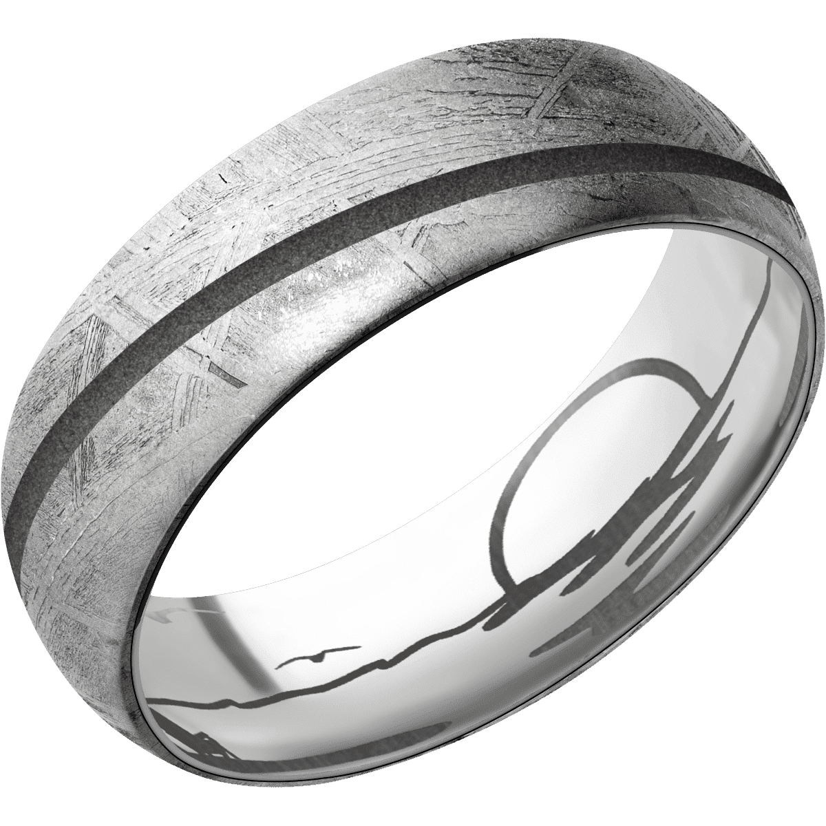 Meteorite + None Finish + Titanium - Happy Jewelers Fine Jewelry Lifetime Warranty