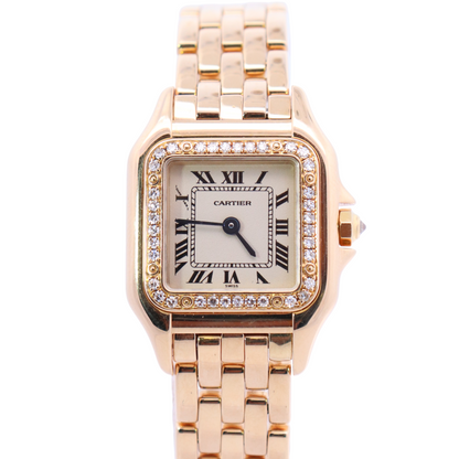 Cartier Panthere 22mm White Dial Watch Ref# 128000M - Happy Jewelers Fine Jewelry Lifetime Warranty