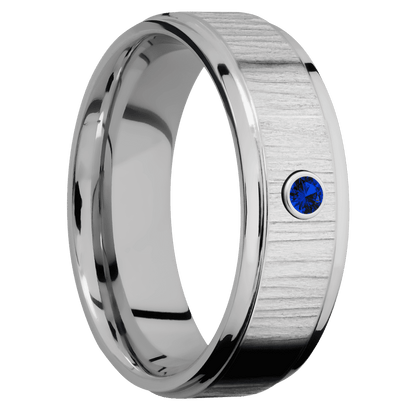 Titanium + Treebark1 , Polish Finish - Happy Jewelers Fine Jewelry Lifetime Warranty