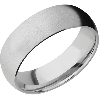 14K White Gold + Satin Finish