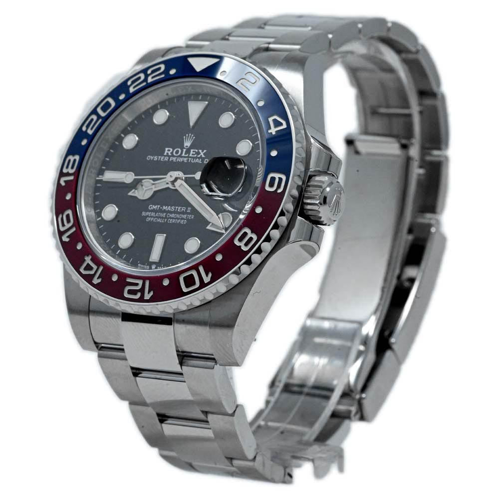 Rolex GMT-Master II Pepsi Stainless Steel Black Dot Dial Watch Reference# 126710BLRO - Happy Jewelers Fine Jewelry Lifetime Warranty