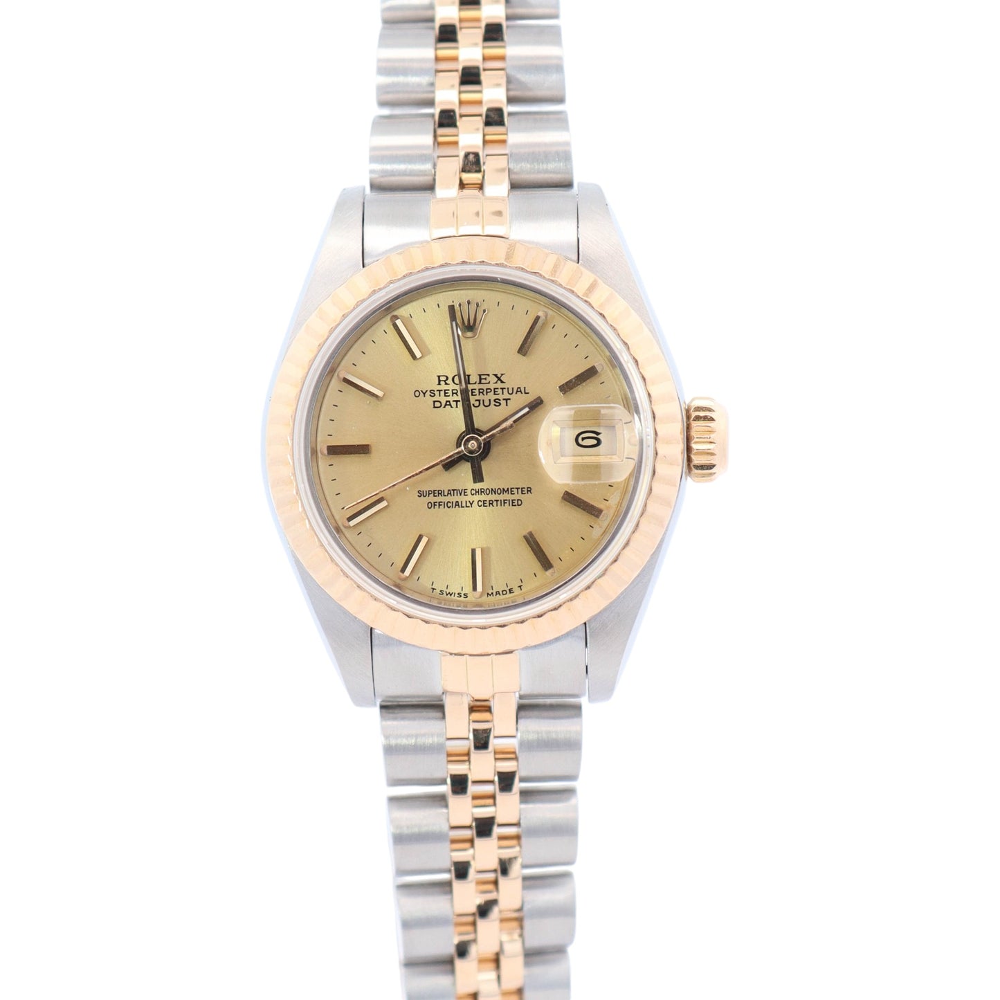 Rolex Datejust 26mm Champagne Dial Watch Ref# 69173