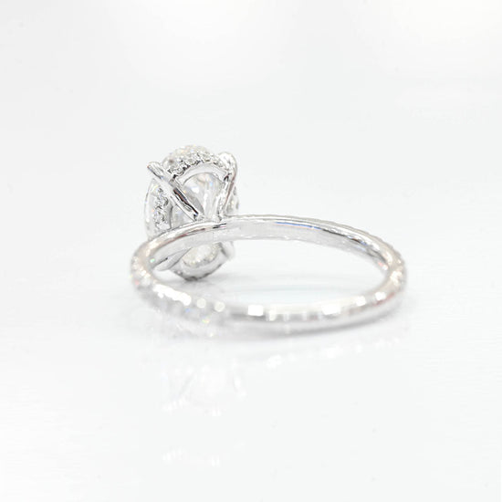 2.18 Carat Oval Lab Grown Diamond Engagement Ring - Happy Jewelers Fine Jewelry Lifetime Warranty