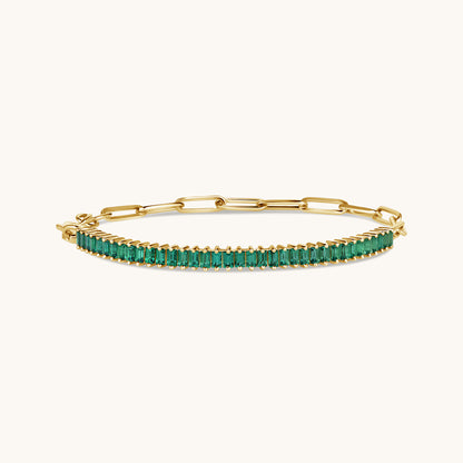 Emerald Linked Up Chain Bracelet - Happy Jewelers Fine Jewelry Lifetime Warranty