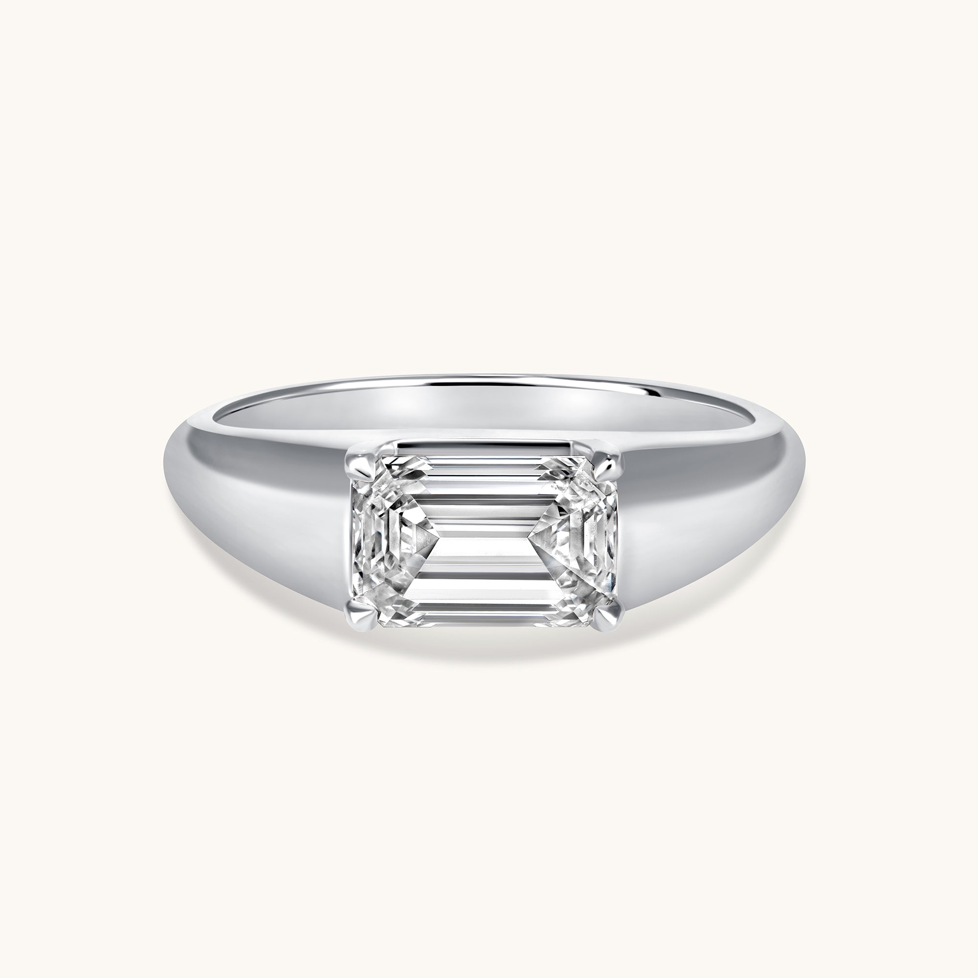 Emerald Lab Diamond Pinky Ring - Happy Jewelers Fine Jewelry Lifetime Warranty