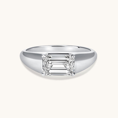 Emerald Lab Diamond Pinky Ring - Happy Jewelers Fine Jewelry Lifetime Warranty