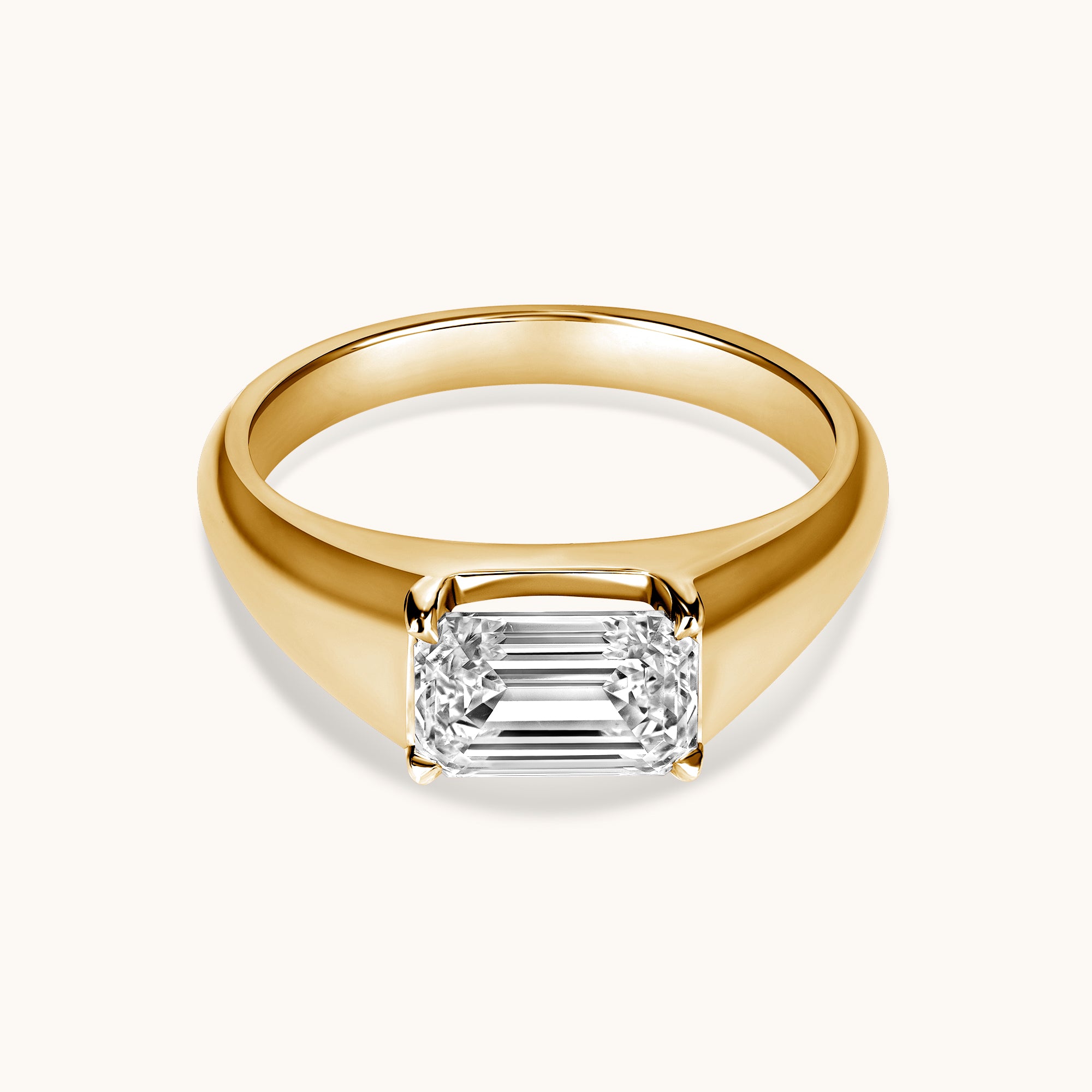 Emerald Lab Diamond Pinky Ring - Happy Jewelers Fine Jewelry Lifetime Warranty