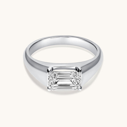 Emerald Lab Diamond Pinky Ring - Happy Jewelers Fine Jewelry Lifetime Warranty
