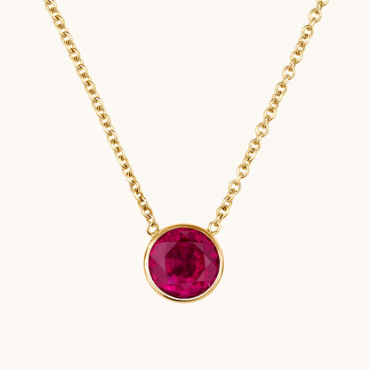 Day 1 | 12 Days of Christmas! Bezel Set Solitaire Birthstone Pendant