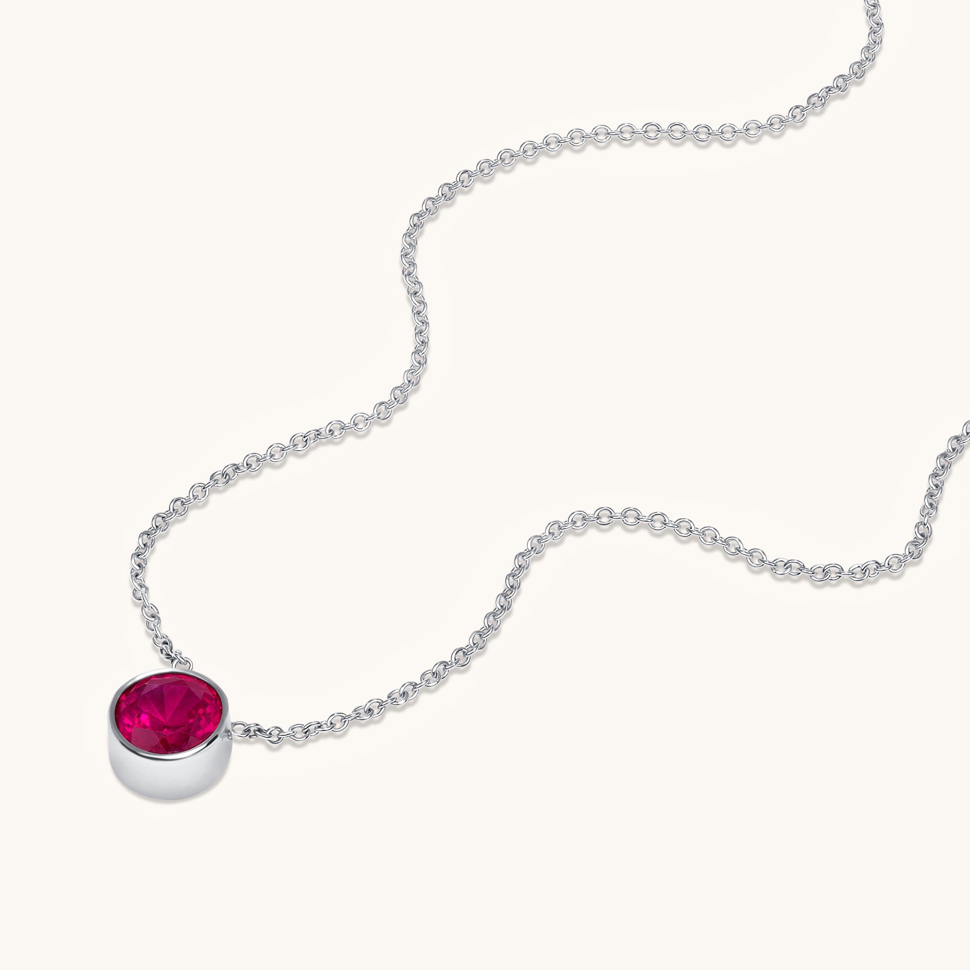 Bezel Set Solitaire Birthstone Pendant - Happy Jewelers Fine Jewelry Lifetime Warranty
