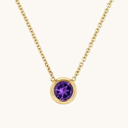 Day 1 | 12 Days of Christmas! Bezel Set Solitaire Birthstone Pendant