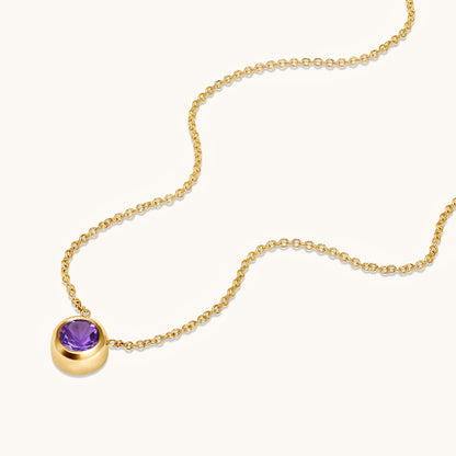 Day 1 | 12 Days of Christmas! Bezel Set Solitaire Birthstone Pendant