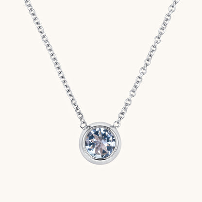 Bezel Set Solitaire Birthstone Pendant - Happy Jewelers Fine Jewelry Lifetime Warranty