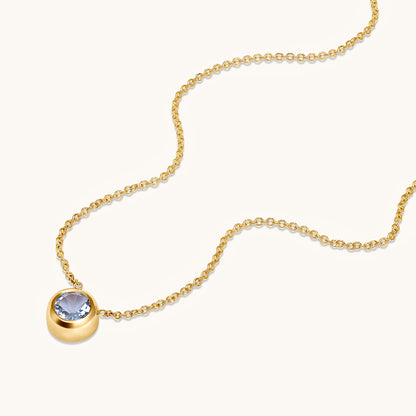 Day 1 | 12 Days of Christmas! Bezel Set Solitaire Birthstone Pendant