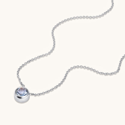 Bezel Set Solitaire Birthstone Pendant - Happy Jewelers Fine Jewelry Lifetime Warranty