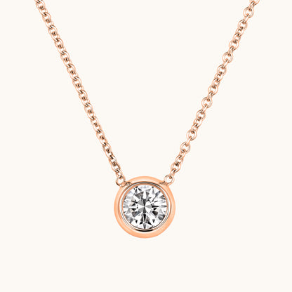 Bezel Set Solitaire Birthstone Pendant - Happy Jewelers Fine Jewelry Lifetime Warranty