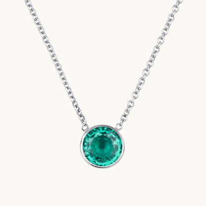 Bezel Set Solitaire Birthstone Pendant - Happy Jewelers Fine Jewelry Lifetime Warranty