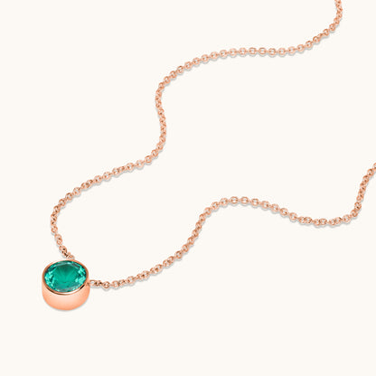 Bezel Set Solitaire Birthstone Pendant - Happy Jewelers Fine Jewelry Lifetime Warranty