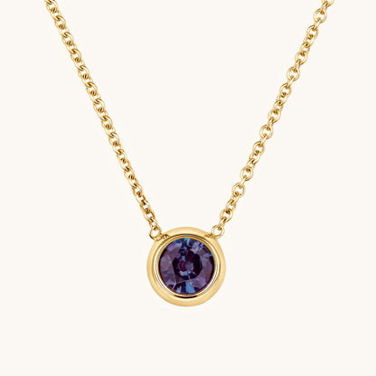 Day 1 | 12 Days of Christmas! Bezel Set Solitaire Birthstone Pendant