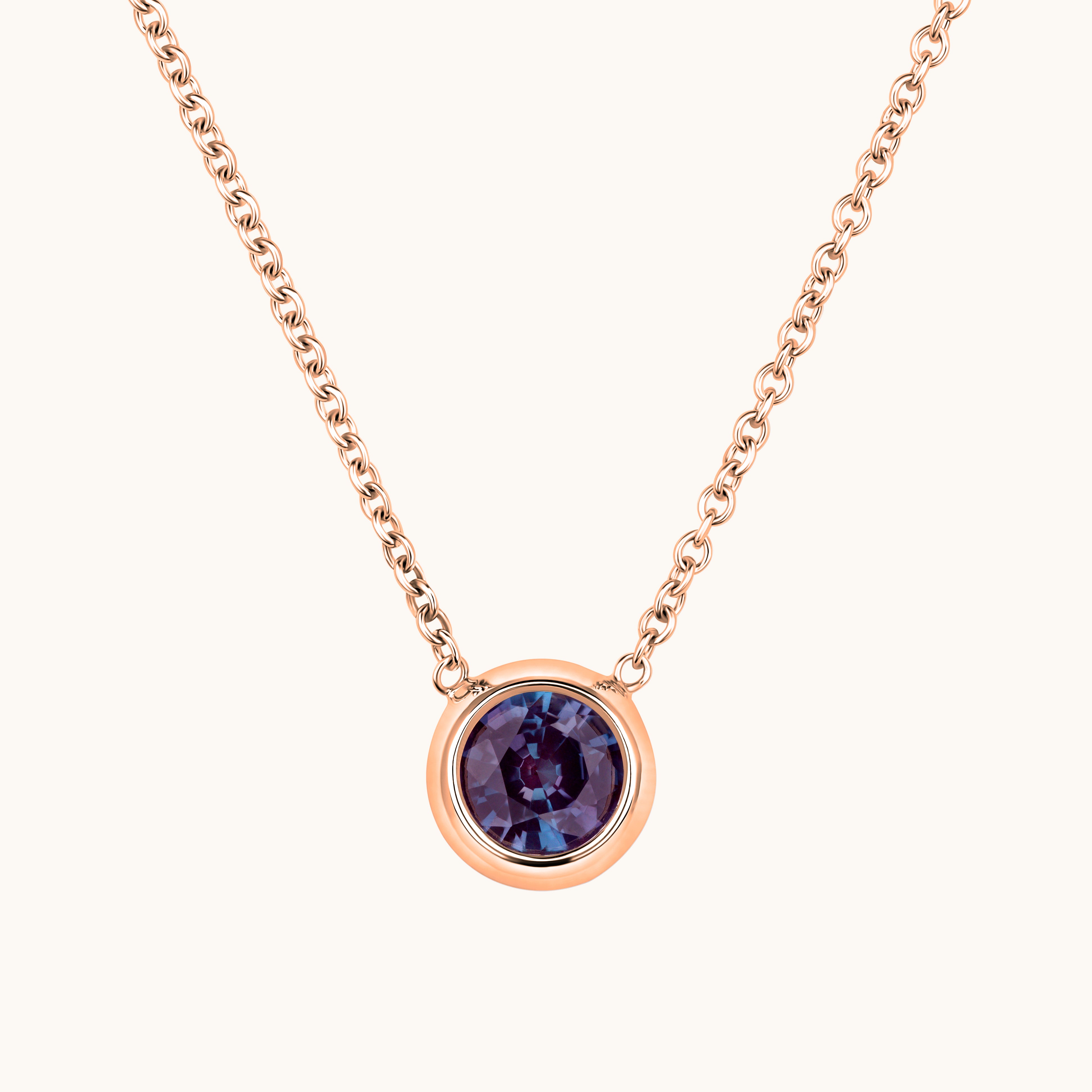 Bezel Set Solitaire Birthstone Pendant - Happy Jewelers Fine Jewelry Lifetime Warranty