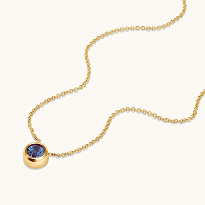 Day 1 | 12 Days of Christmas! Bezel Set Solitaire Birthstone Pendant