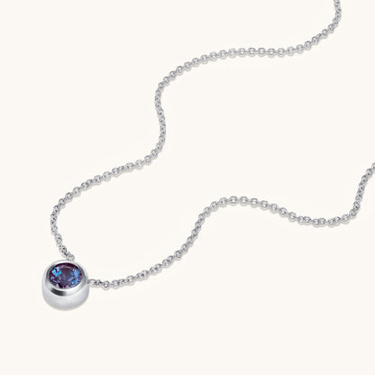 Bezel Set Solitaire Birthstone Pendant - Happy Jewelers Fine Jewelry Lifetime Warranty