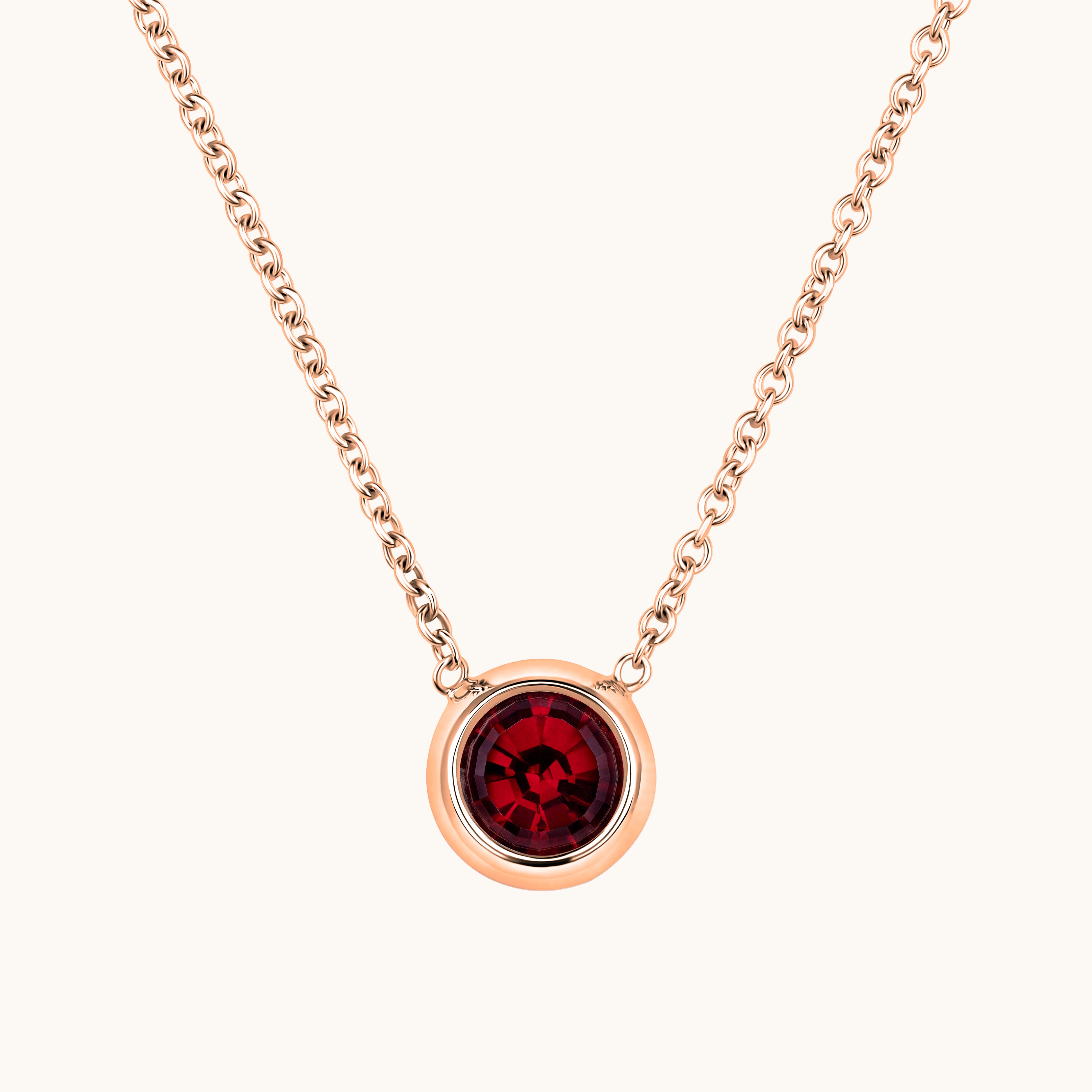 Bezel Set Solitaire Birthstone Pendant - Happy Jewelers Fine Jewelry Lifetime Warranty
