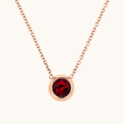 Bezel Set Solitaire Birthstone Pendant - Happy Jewelers Fine Jewelry Lifetime Warranty