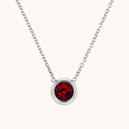 Bezel Set Solitaire Birthstone Pendant - Happy Jewelers Fine Jewelry Lifetime Warranty