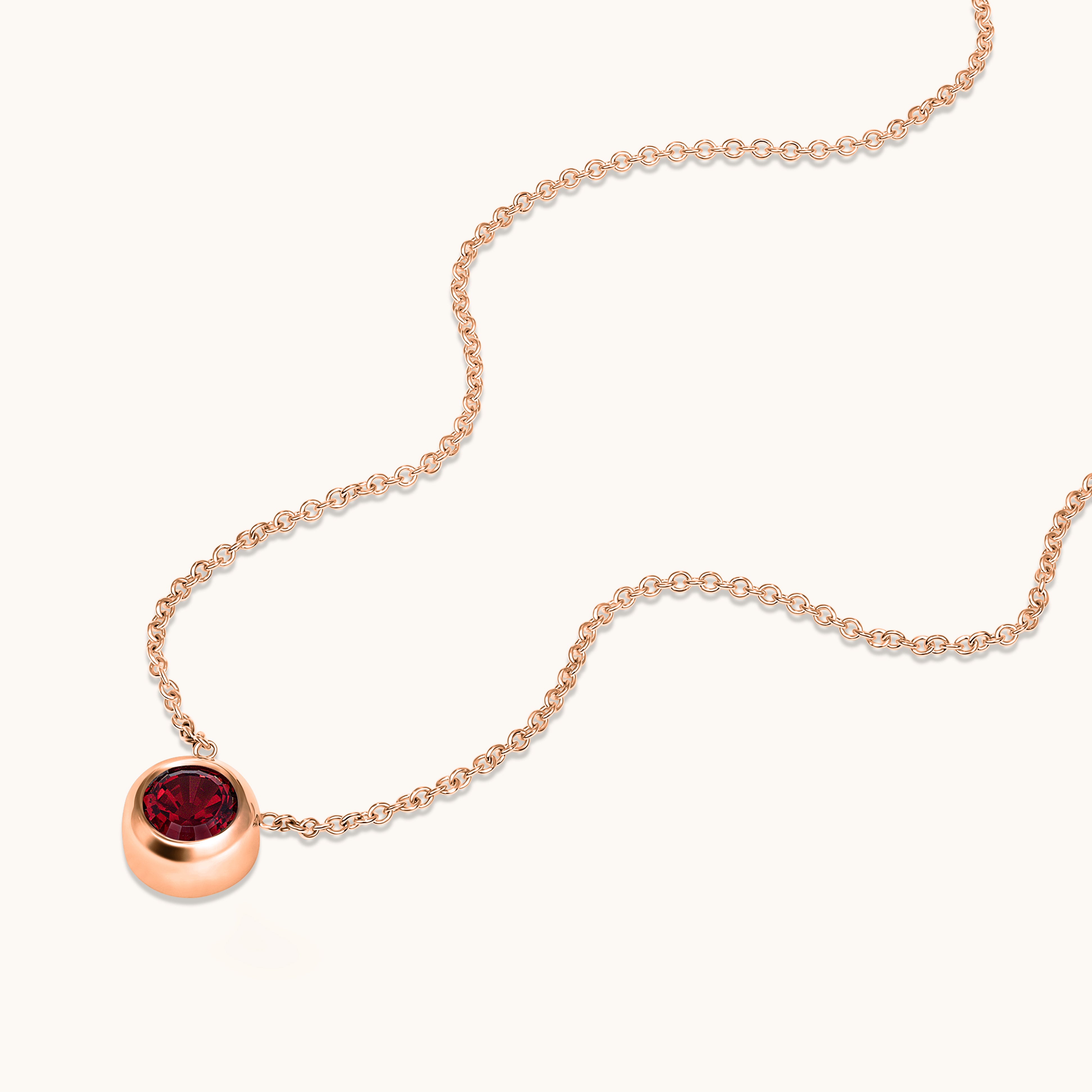Bezel Set Solitaire Birthstone Pendant - Happy Jewelers Fine Jewelry Lifetime Warranty