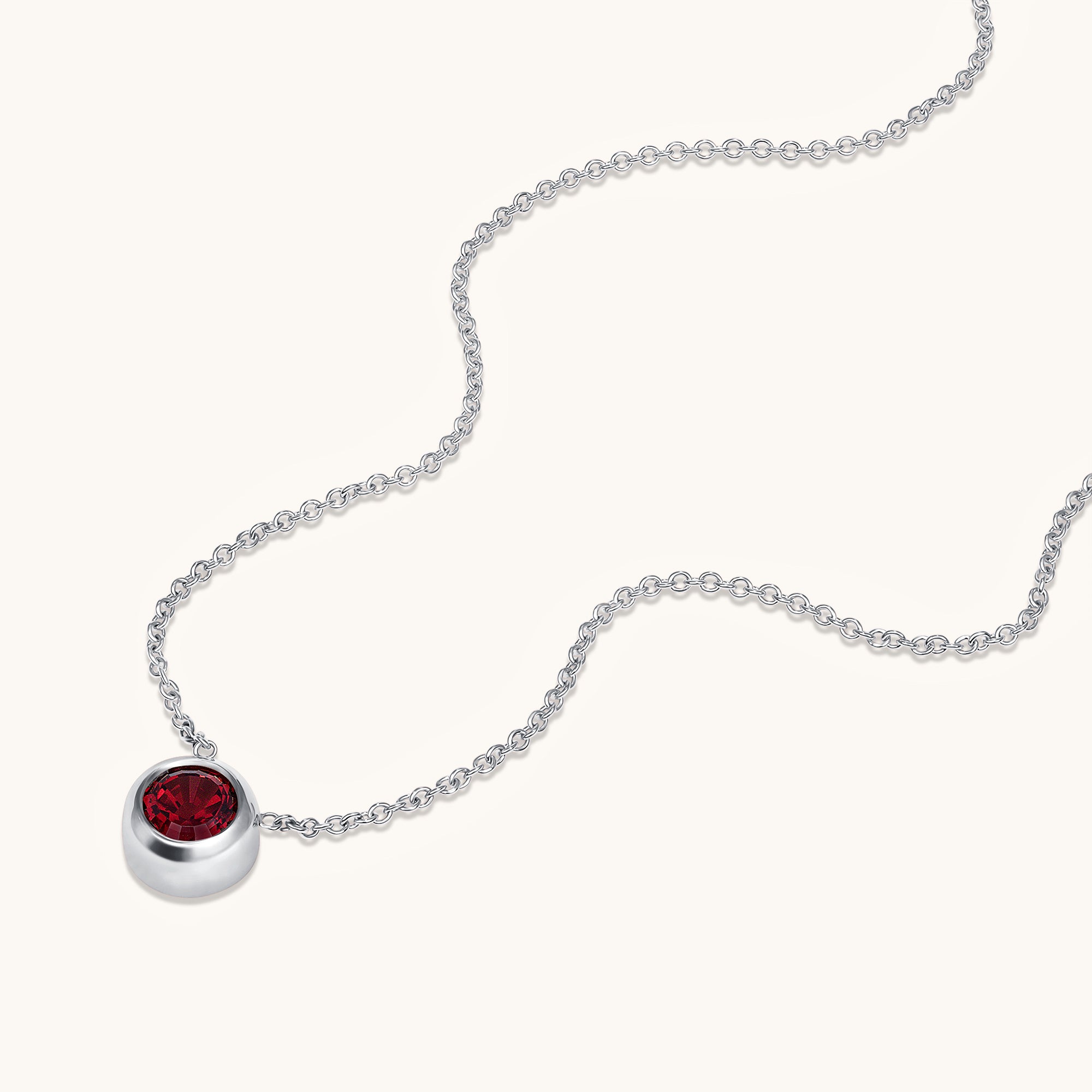 Bezel Set Solitaire Birthstone Pendant - Happy Jewelers Fine Jewelry Lifetime Warranty
