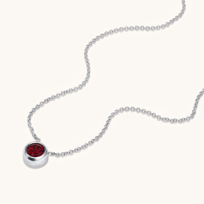 Bezel Set Solitaire Birthstone Pendant - Happy Jewelers Fine Jewelry Lifetime Warranty