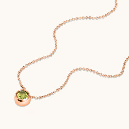 Bezel Set Solitaire Birthstone Pendant - Happy Jewelers Fine Jewelry Lifetime Warranty