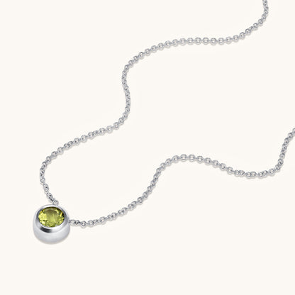 Bezel Set Solitaire Birthstone Pendant - Happy Jewelers Fine Jewelry Lifetime Warranty