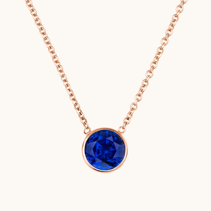 Bezel Set Solitaire Birthstone Pendant - Happy Jewelers Fine Jewelry Lifetime Warranty