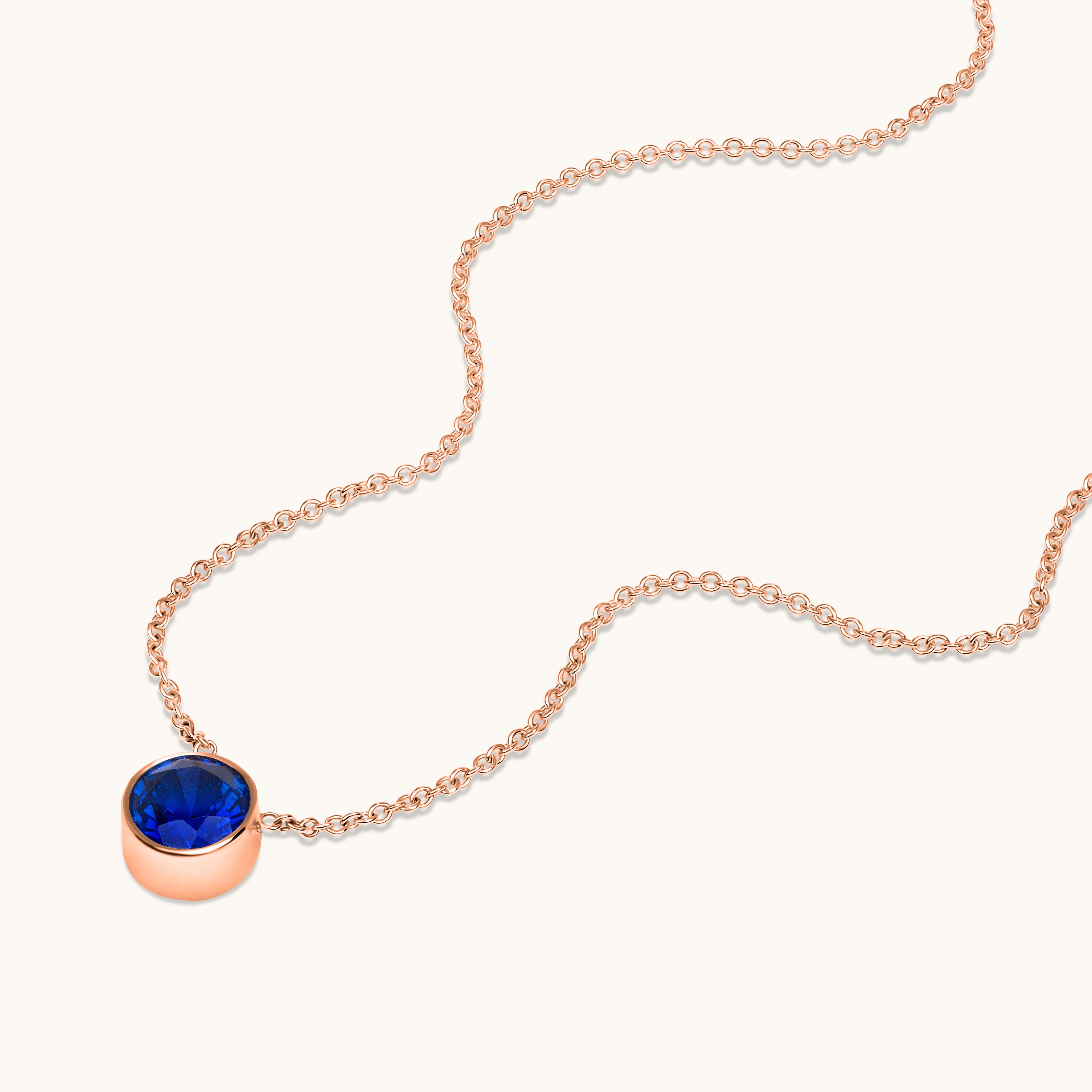 Bezel Set Solitaire Birthstone Pendant - Happy Jewelers Fine Jewelry Lifetime Warranty
