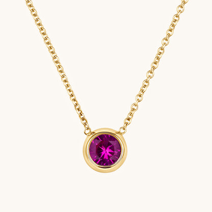 Day 1 | 12 Days of Christmas! Bezel Set Solitaire Birthstone Pendant