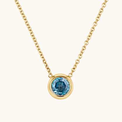 Day 1 | 12 Days of Christmas! Bezel Set Solitaire Birthstone Pendant